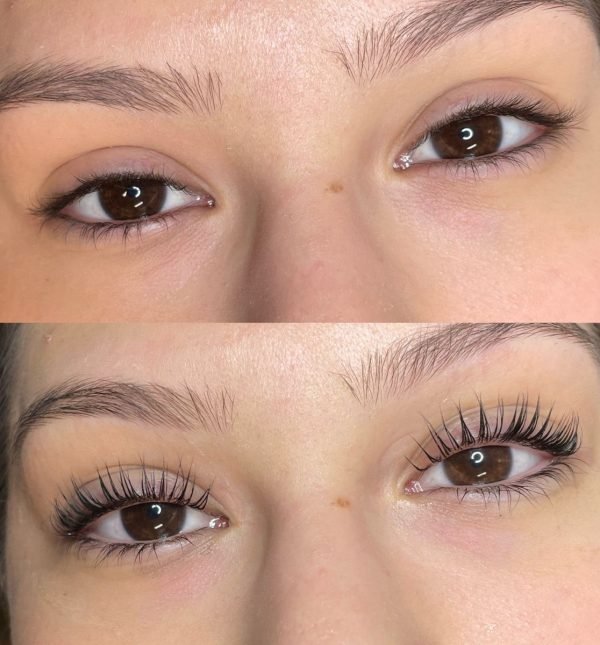 Lash lift and tint